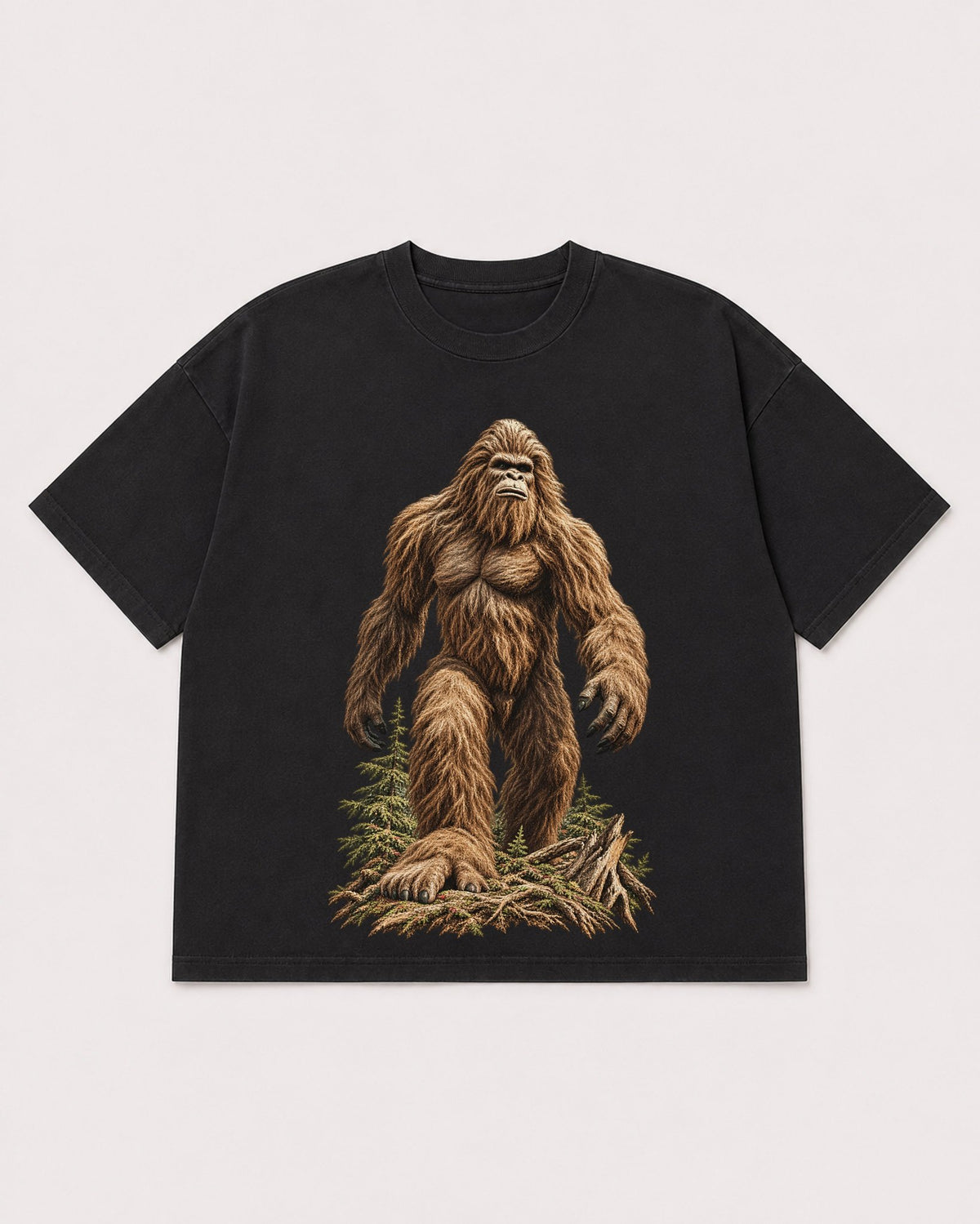 Mockup Boxy Heavyweight Tee Black product