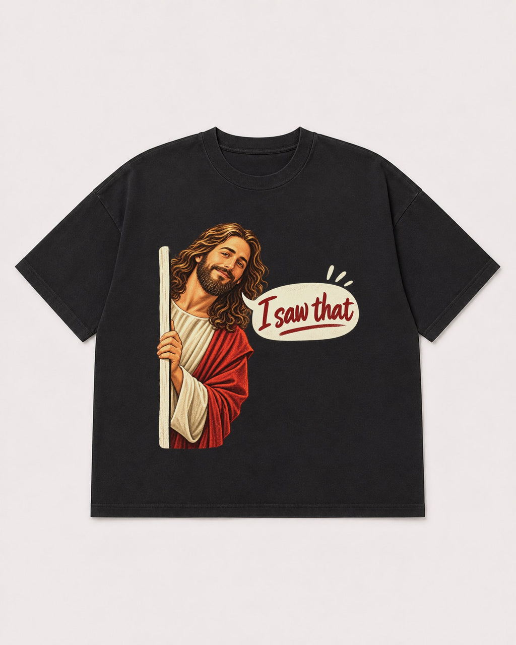 Mockup Boxy Heavyweight Tee Black product