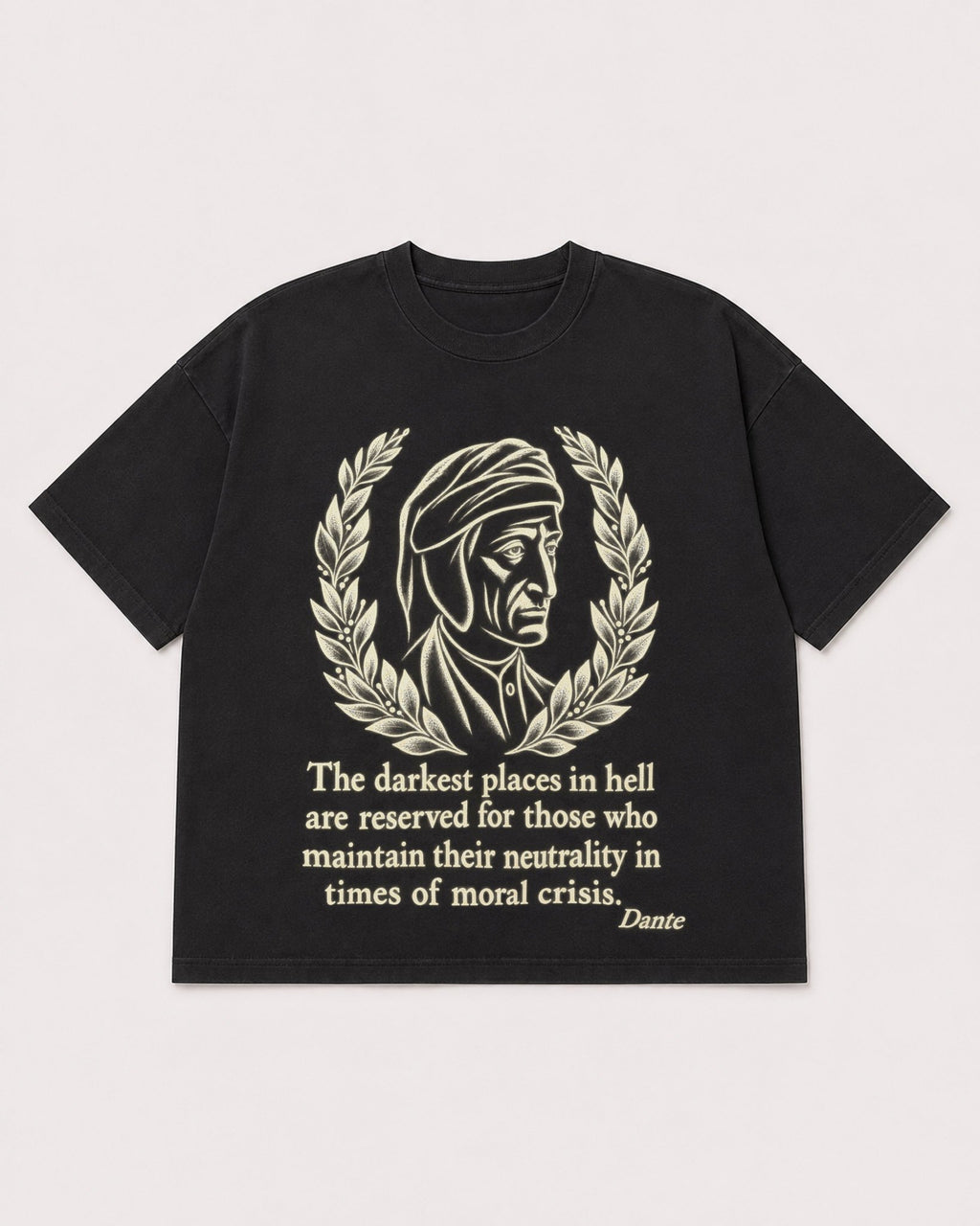 Mockup Boxy Heavyweight Tee Black product