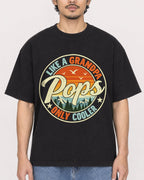 Mockup Boxy Heavyweight Tee Black male close-up 02