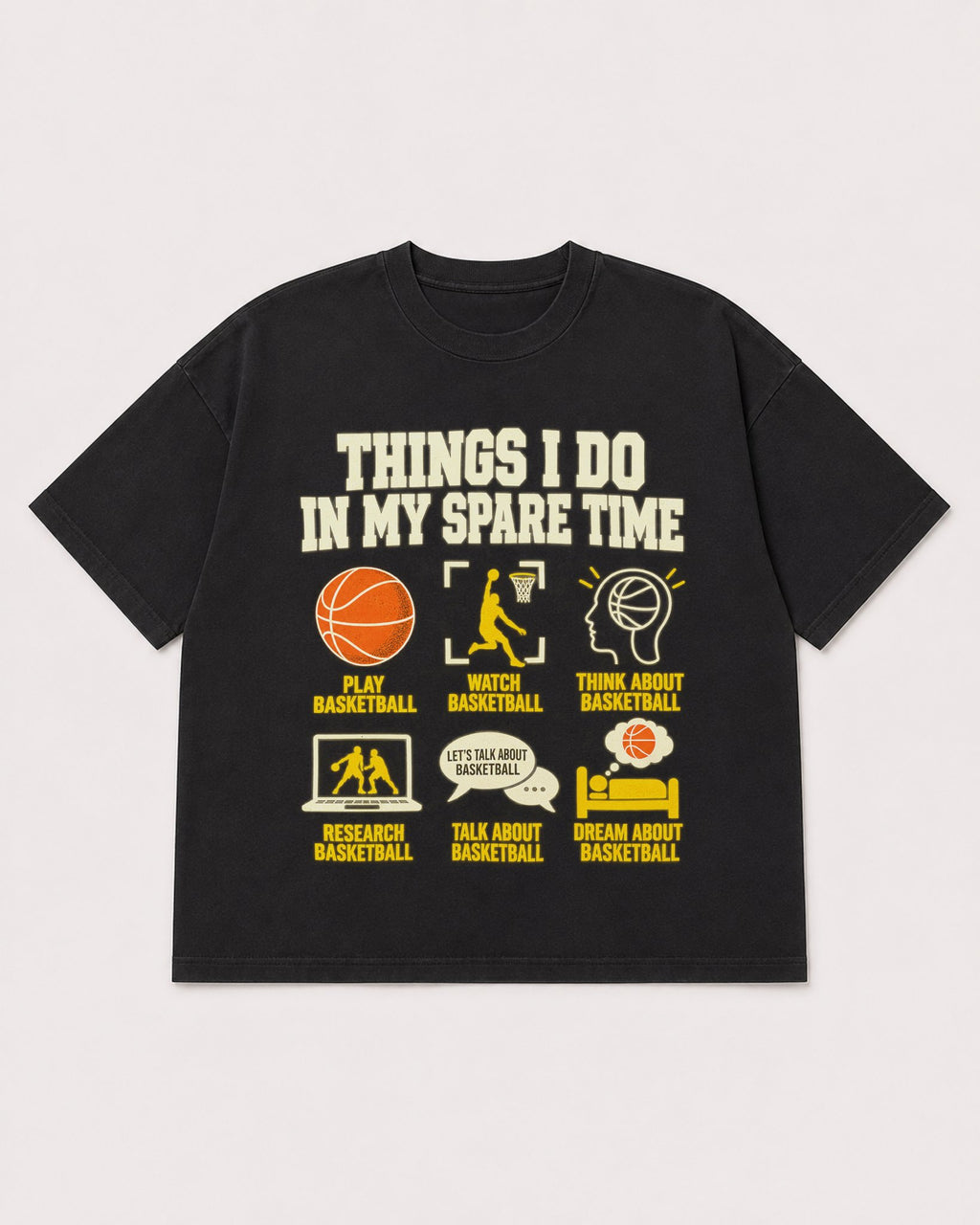 Mockup Boxy Heavyweight Tee Black product