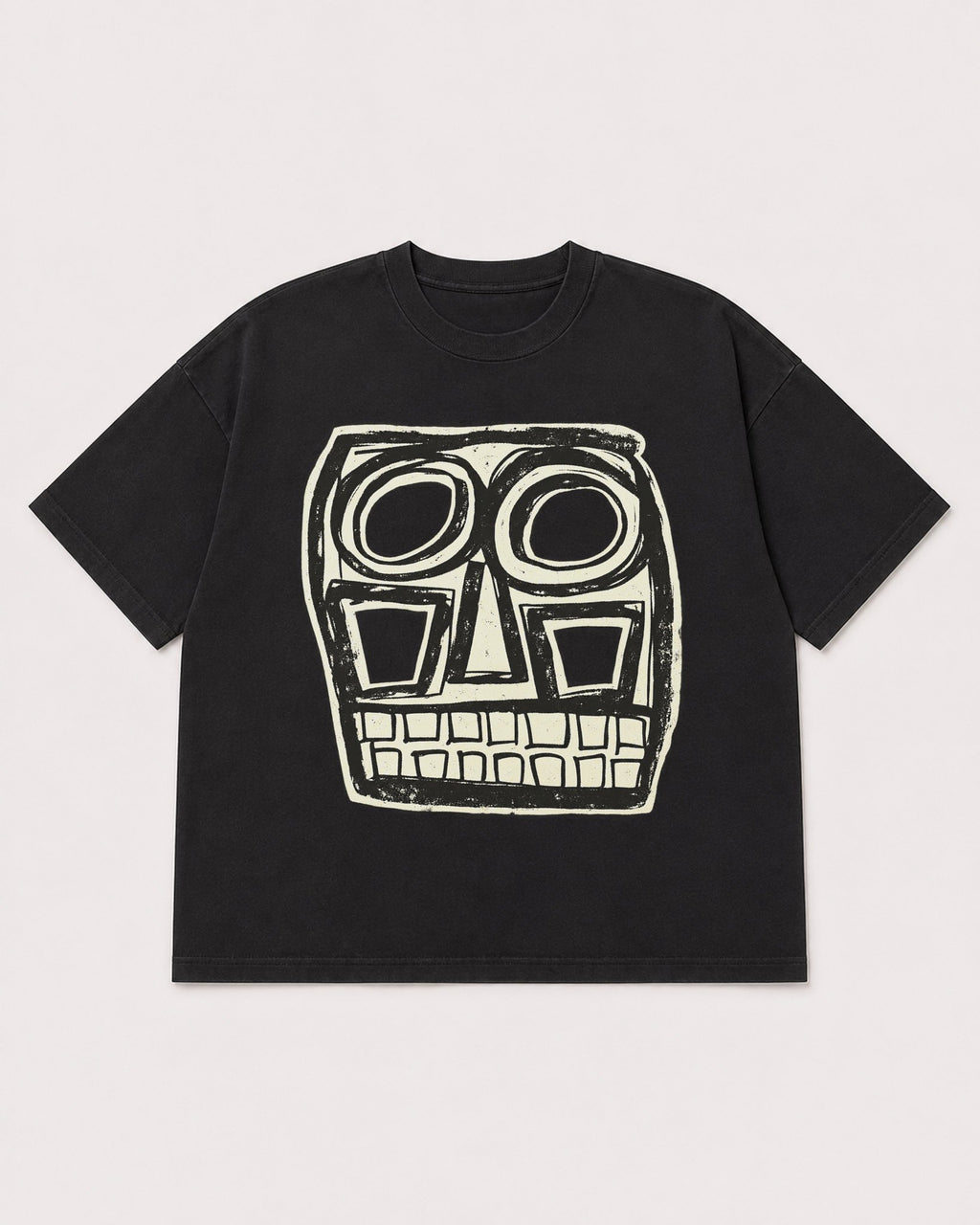 Mockup Boxy Heavyweight Tee Black product