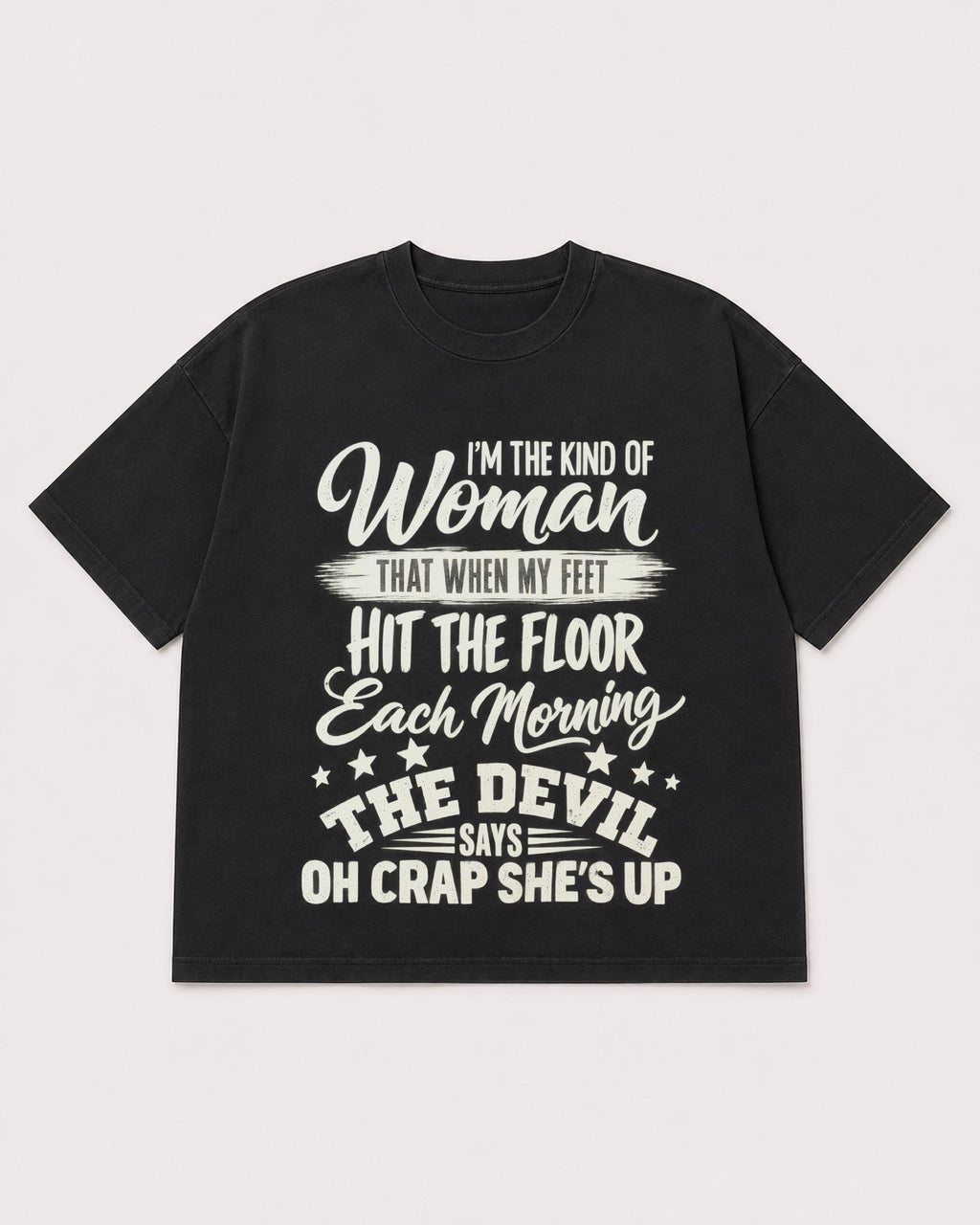 Mockup Boxy Heavyweight Tee Black product