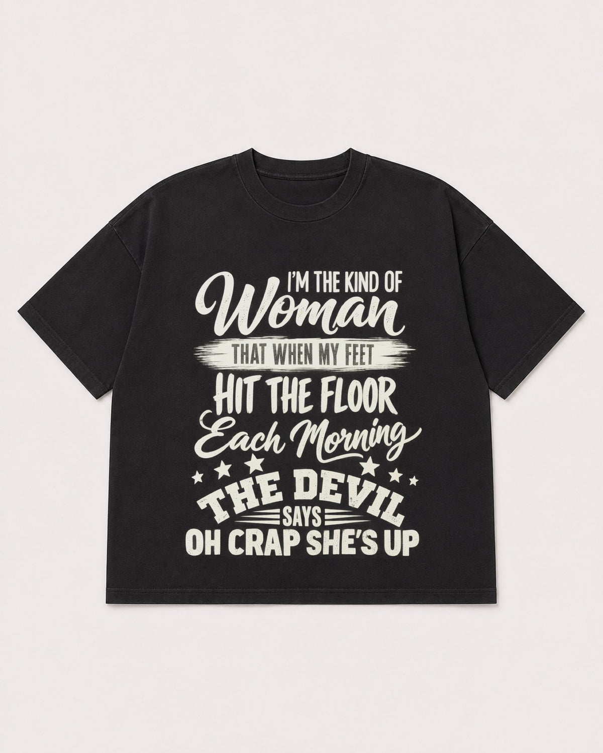 Mockup Boxy Heavyweight Tee Black product
