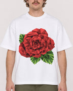 Mockup Boxy Heavyweight Tee White male close-up 09