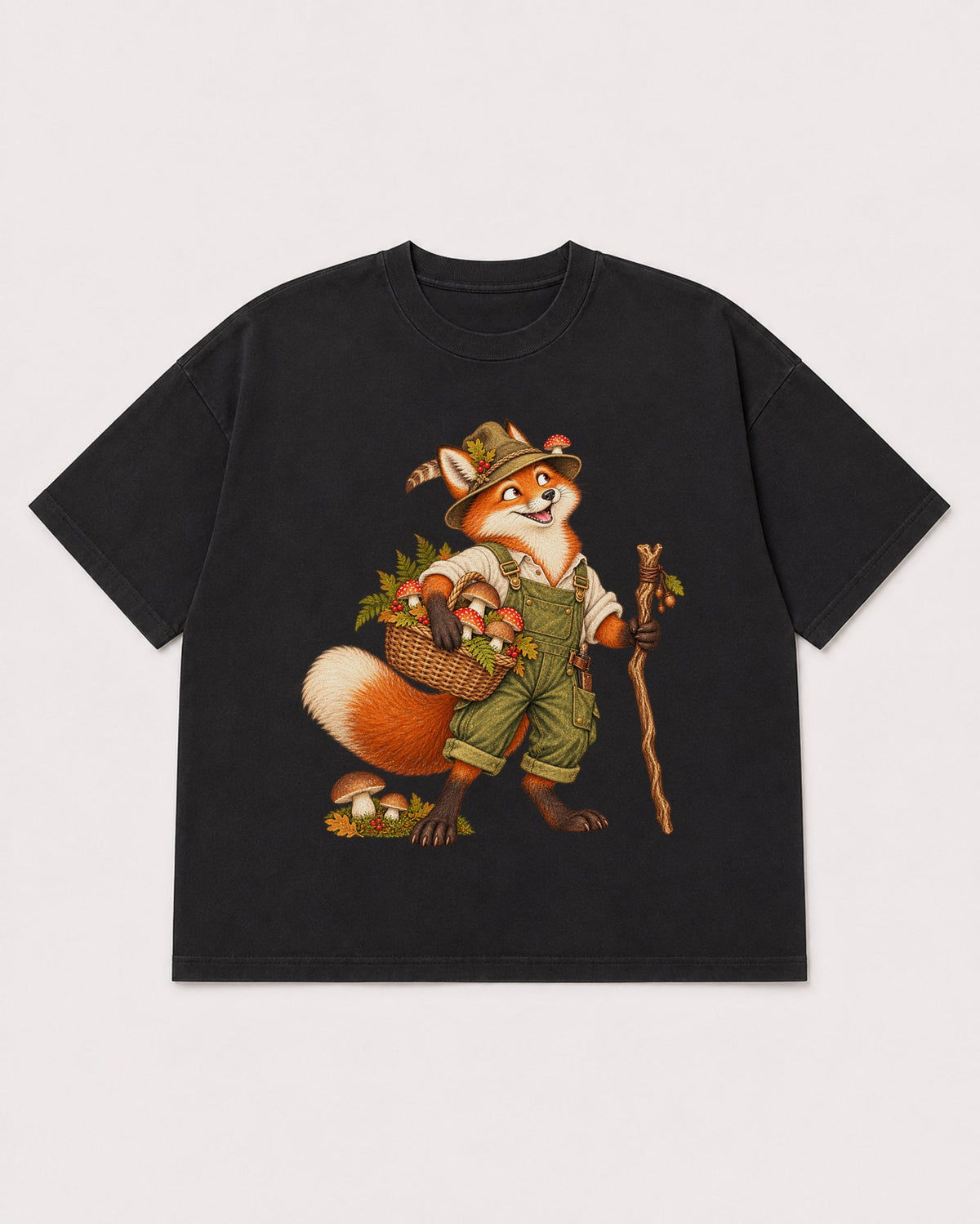 Mockup Boxy Heavyweight Tee Black product