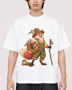 Mockup Boxy Heavyweight Tee White male close-up 11