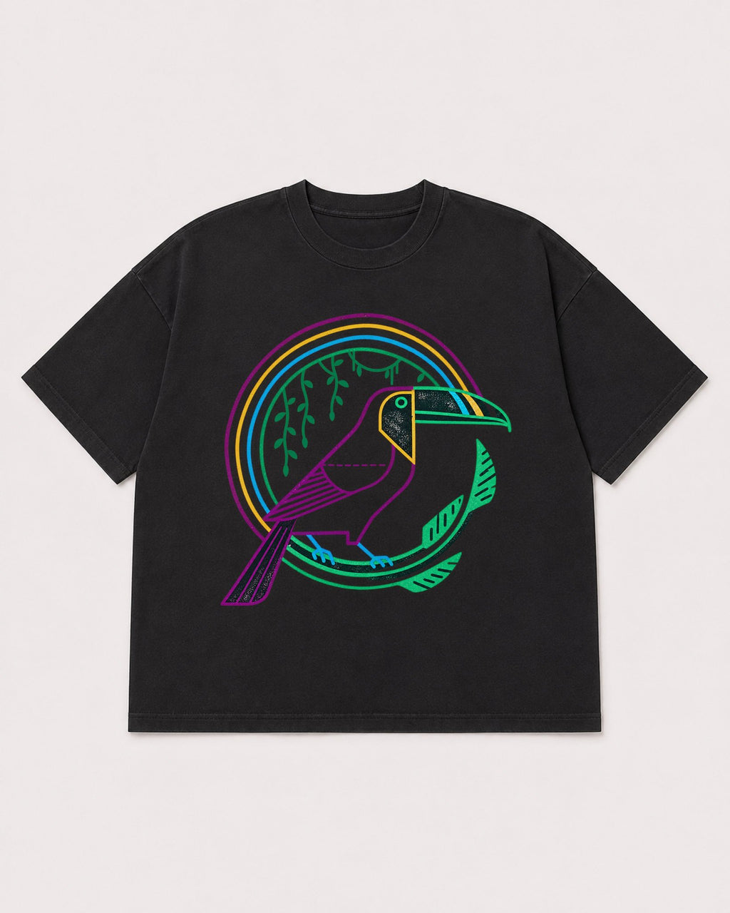 Mockup Boxy Heavyweight Tee Black product