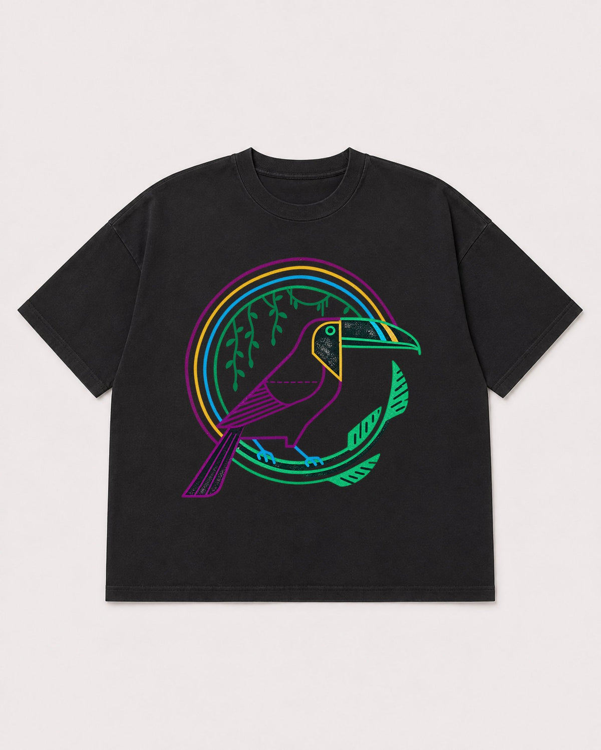 Mockup Boxy Heavyweight Tee Black product