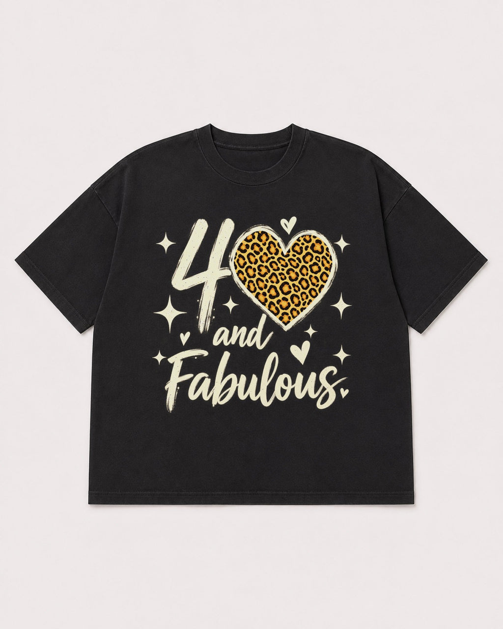 Mockup Boxy Heavyweight Tee Black product