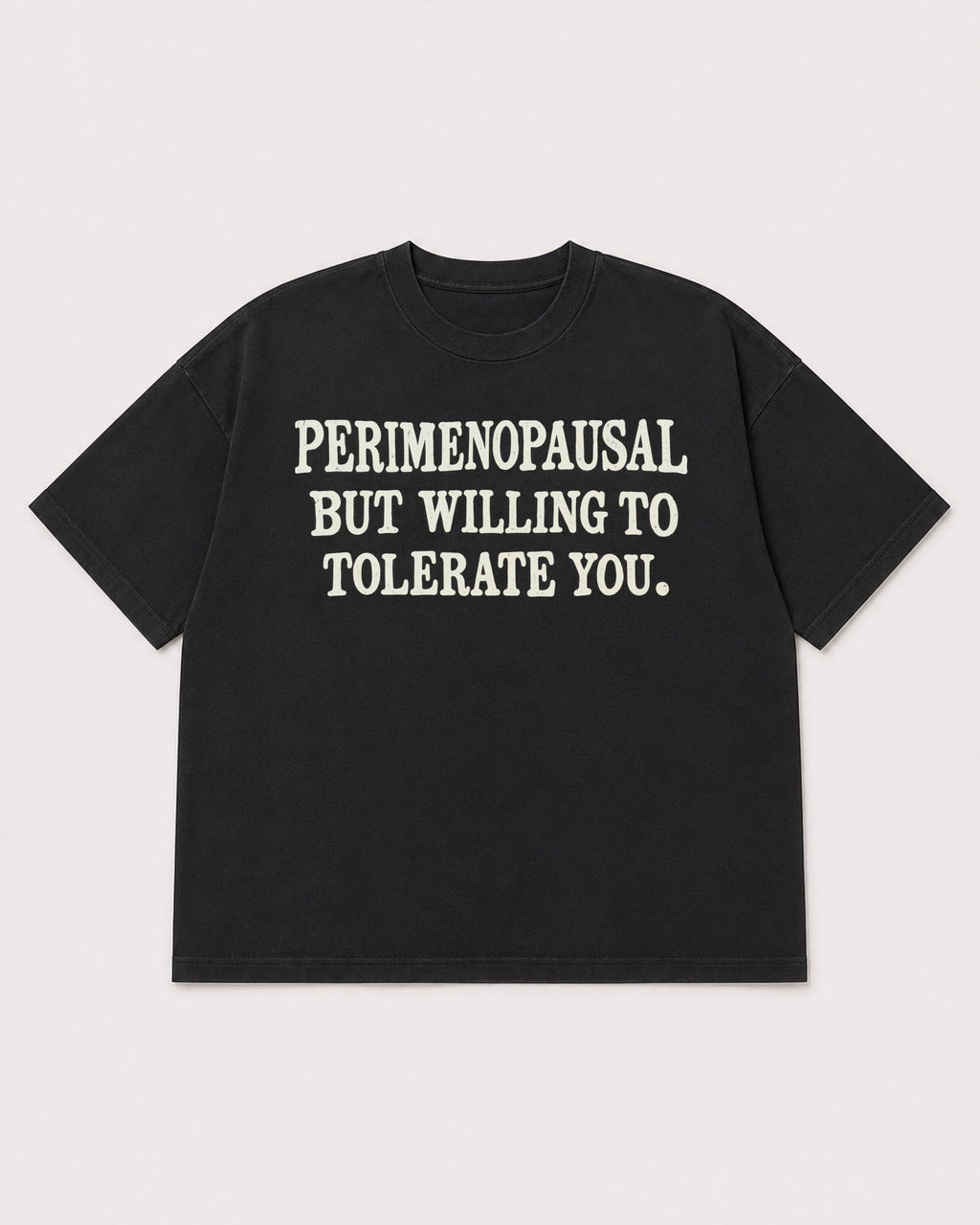 Mockup Boxy Heavyweight Tee Black product