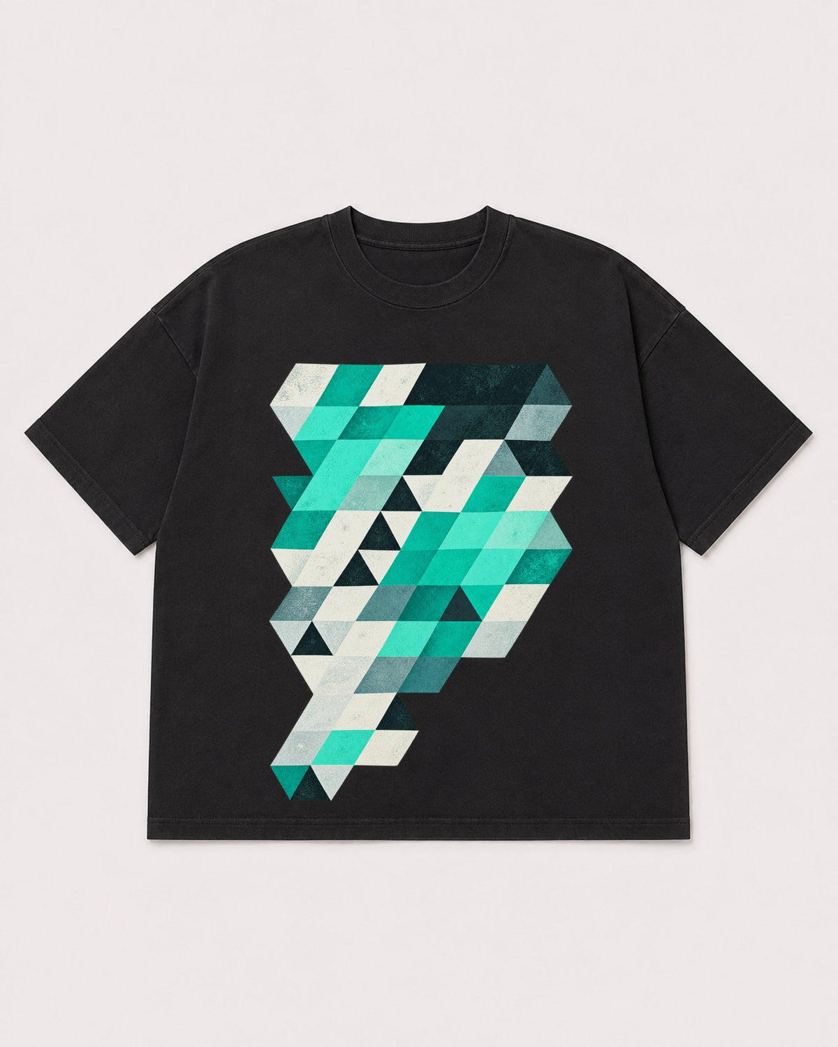 Mockup Boxy Heavyweight Tee Black product