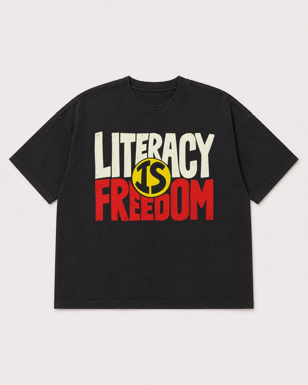 Mockup Boxy Heavyweight Tee Black product