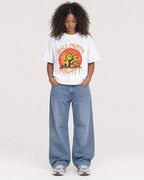 Mockup Boxy Heavyweight Tee White female full-body 05