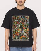 Mockup Boxy Heavyweight Tee Black male close-up 02