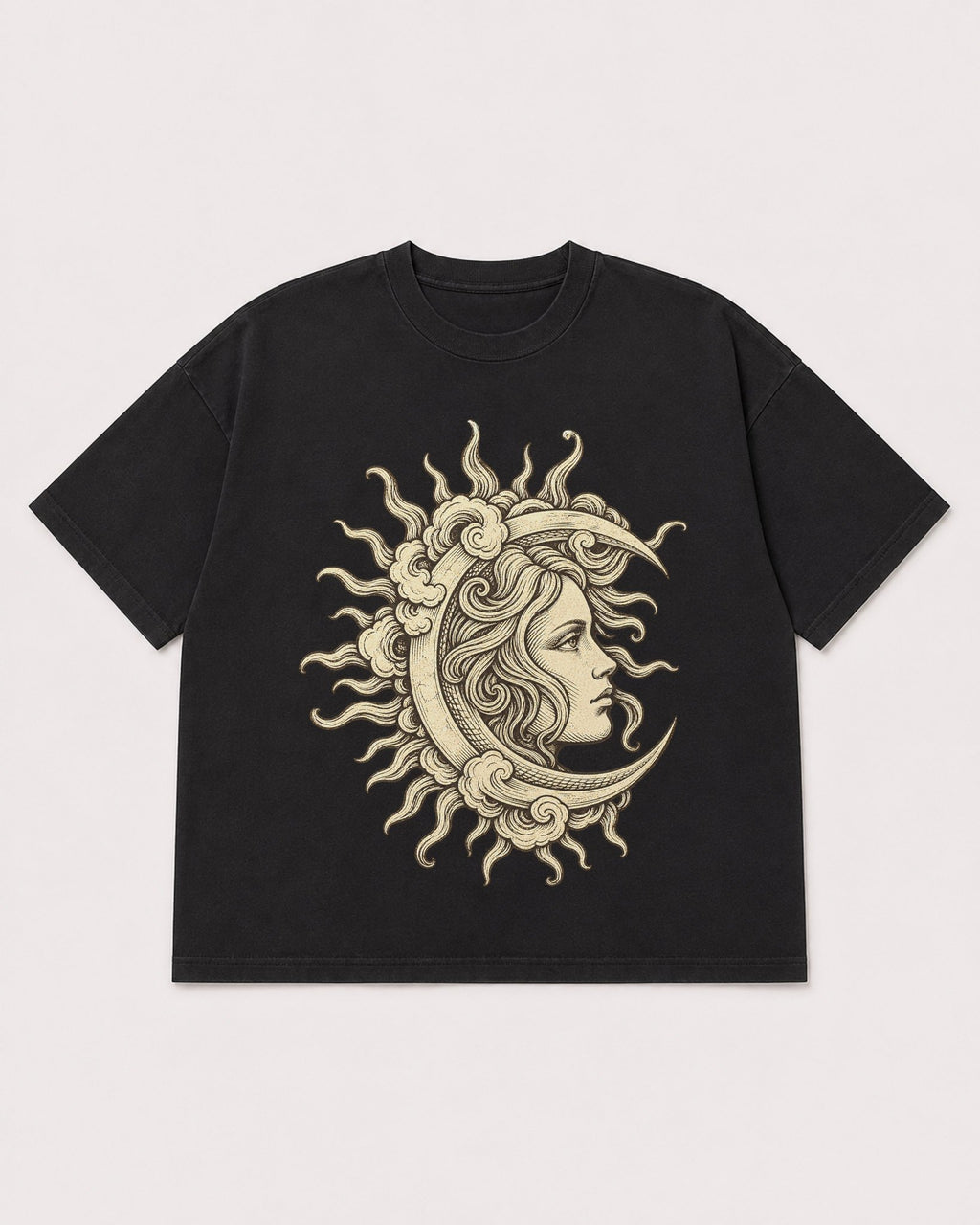 Mockup Boxy Heavyweight Tee Black product