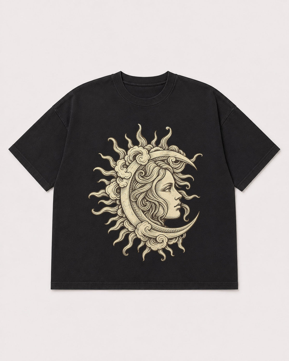Mockup Boxy Heavyweight Tee Black product