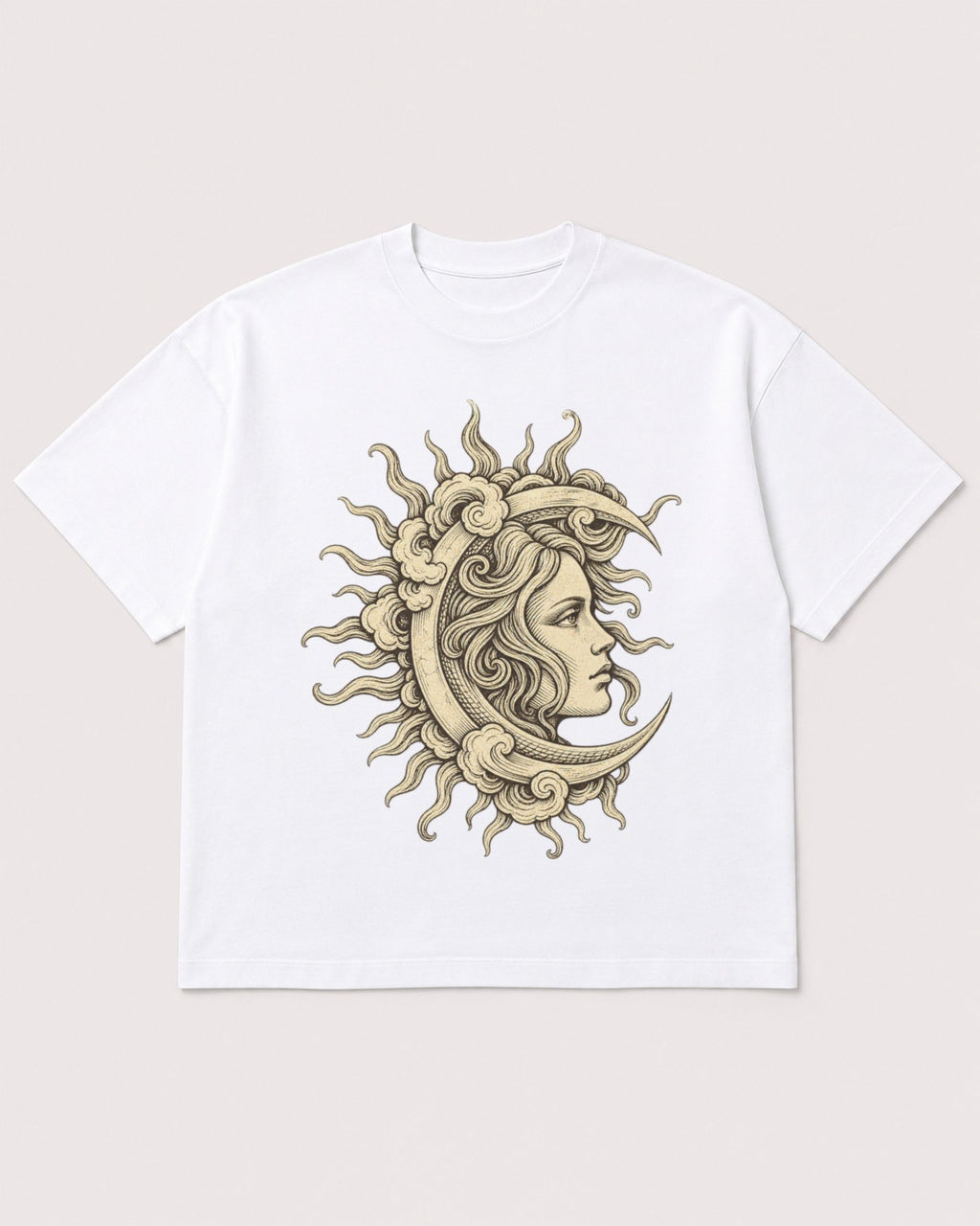 Mockup Boxy Heavyweight Tee White product