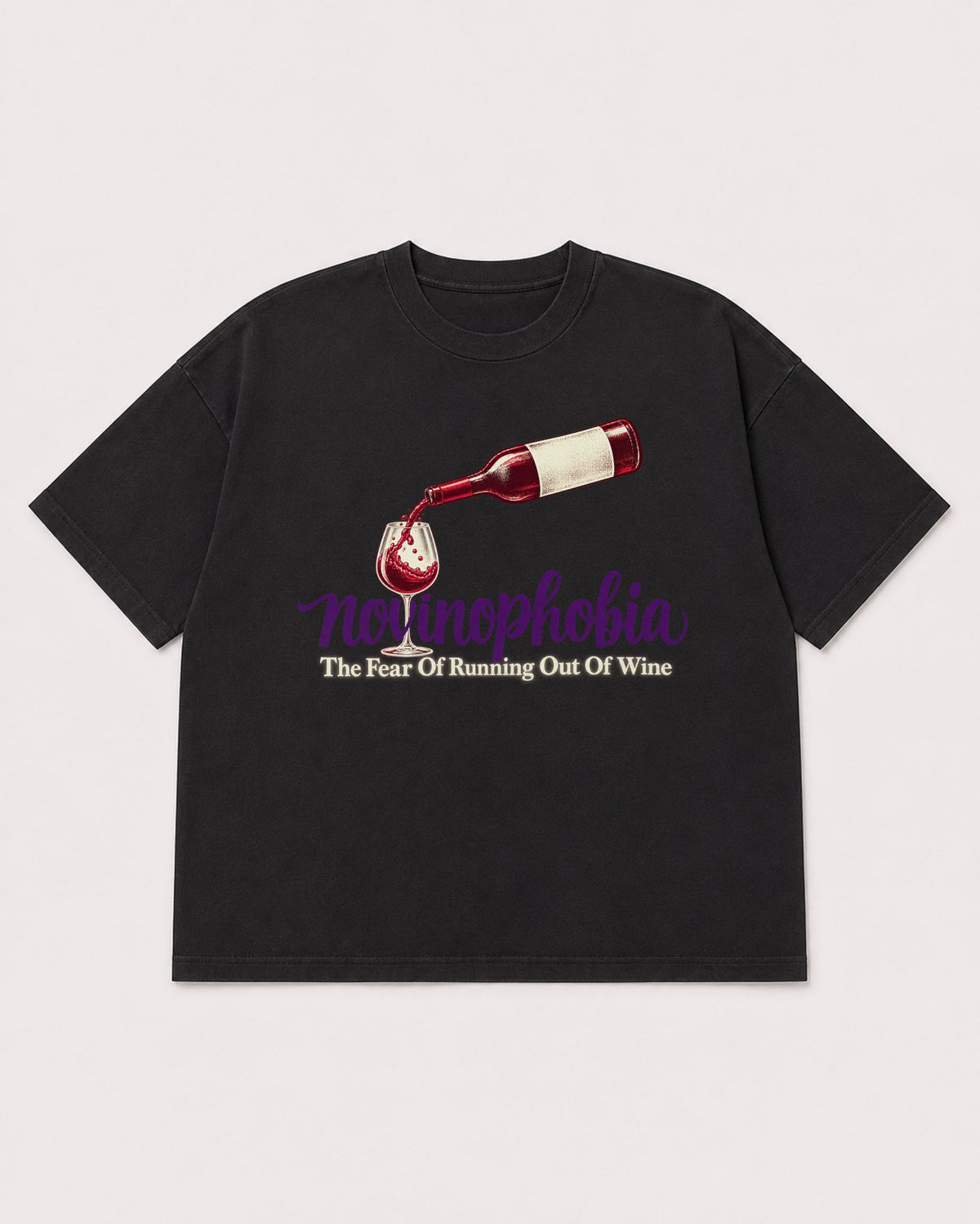 Mockup Boxy Heavyweight Tee Black product