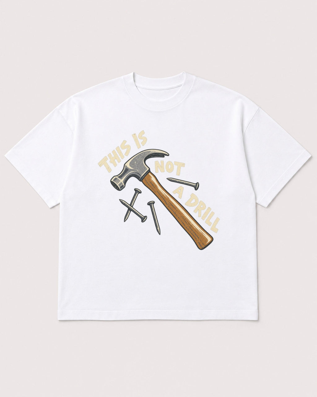 Mockup Boxy Heavyweight Tee White product