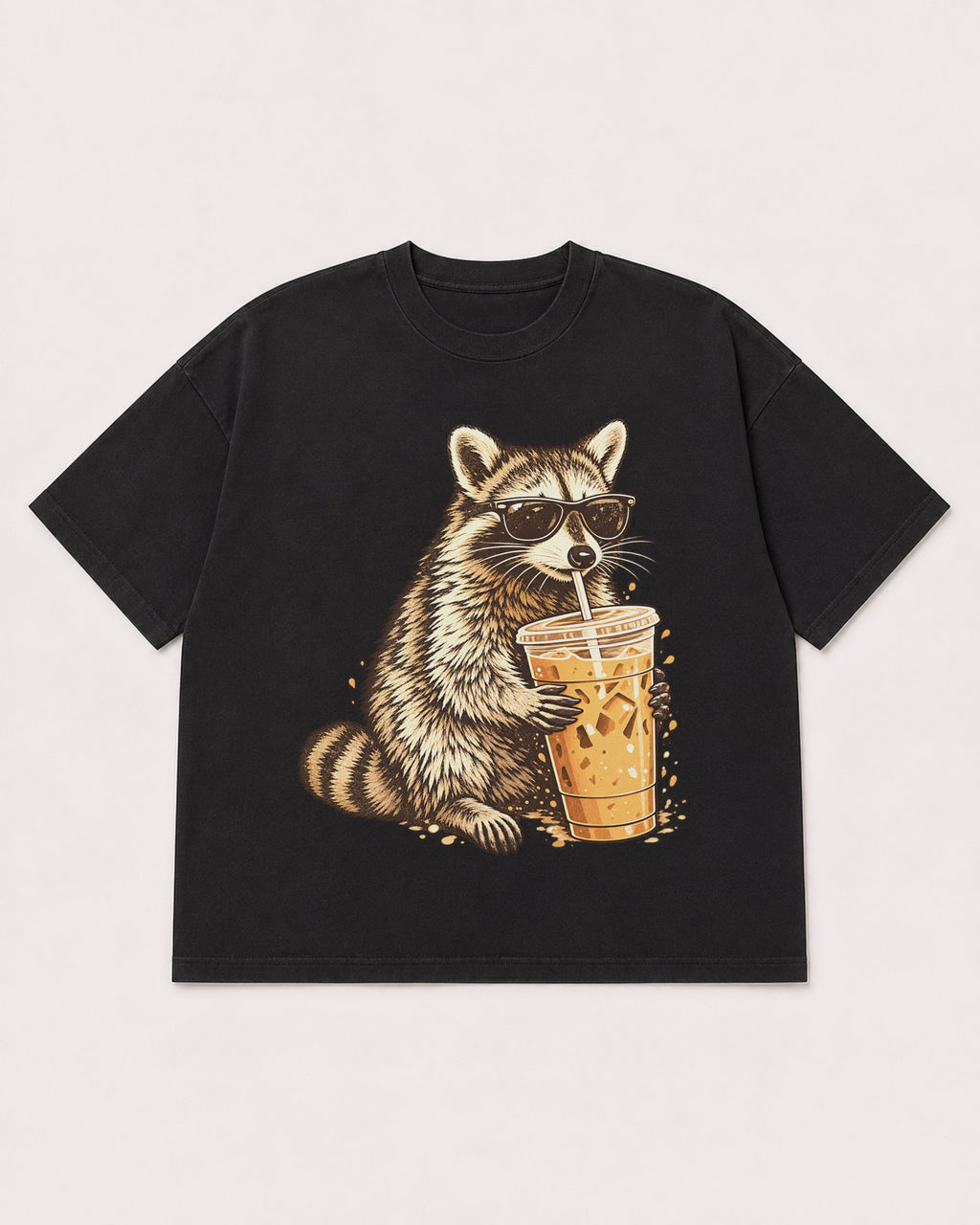 Mockup Boxy Heavyweight Tee Black product