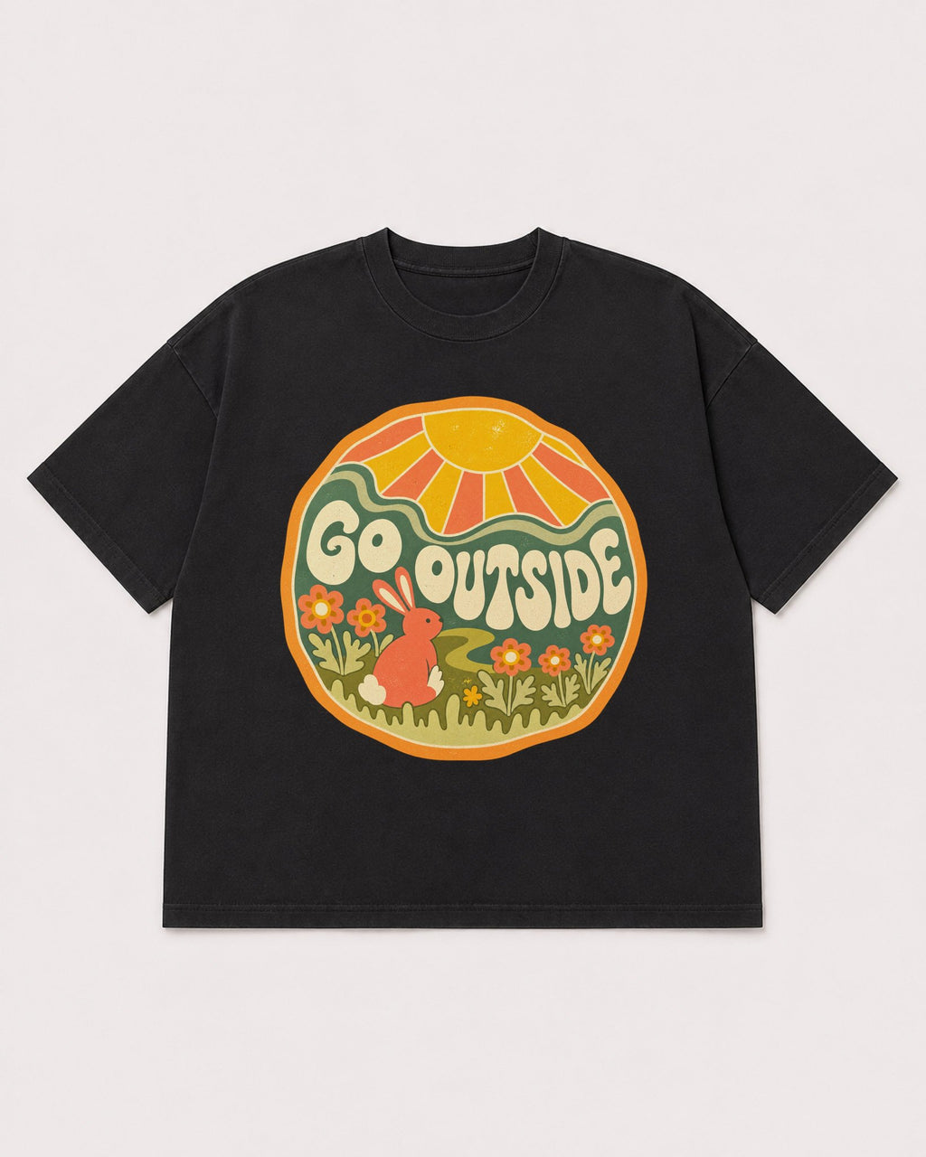 Mockup Boxy Heavyweight Tee Black product