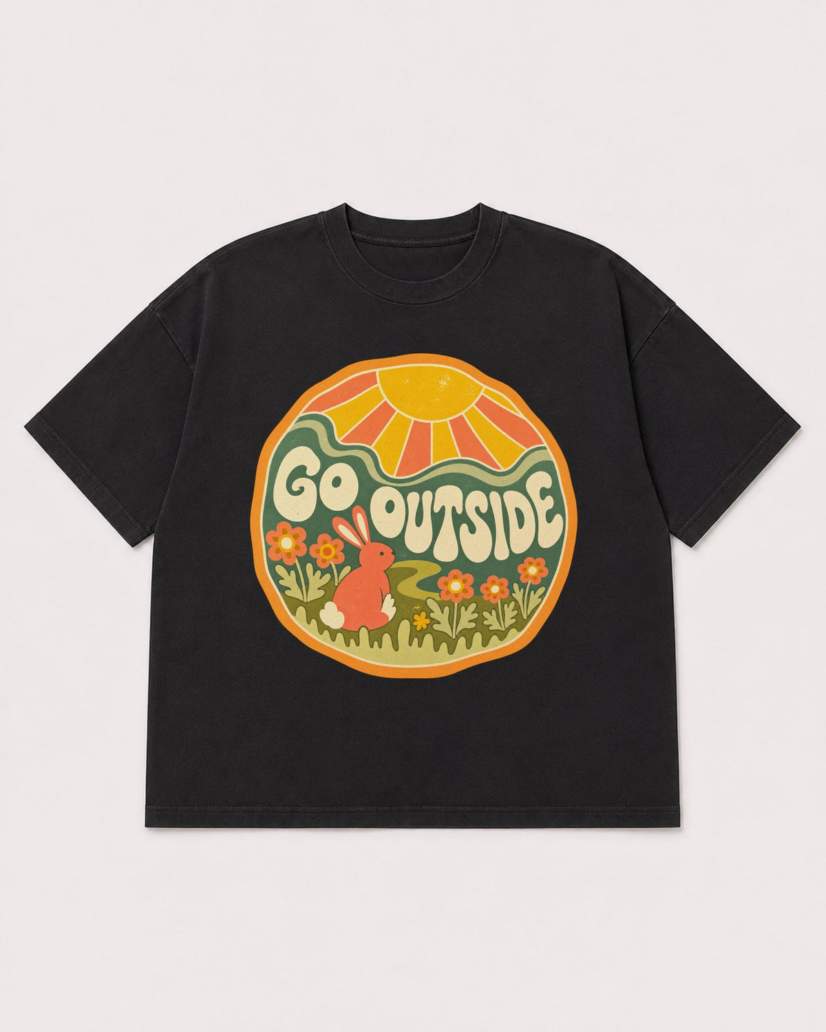 Mockup Boxy Heavyweight Tee Black product