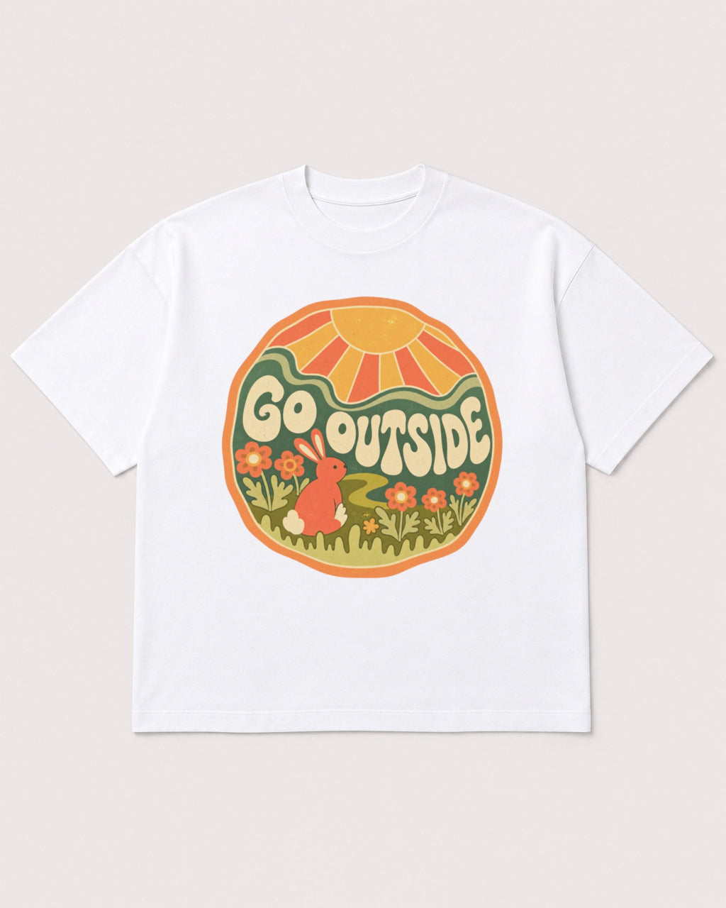 Mockup Boxy Heavyweight Tee White product