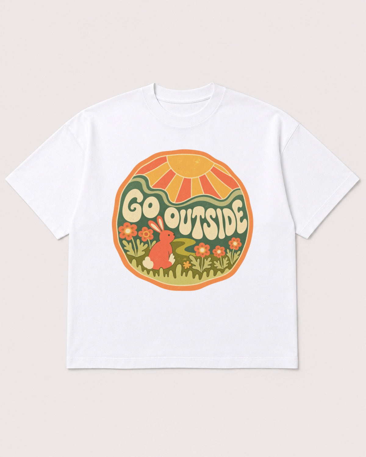 Mockup Boxy Heavyweight Tee White product