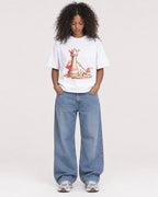 Mockup Boxy Heavyweight Tee White female full-body 05