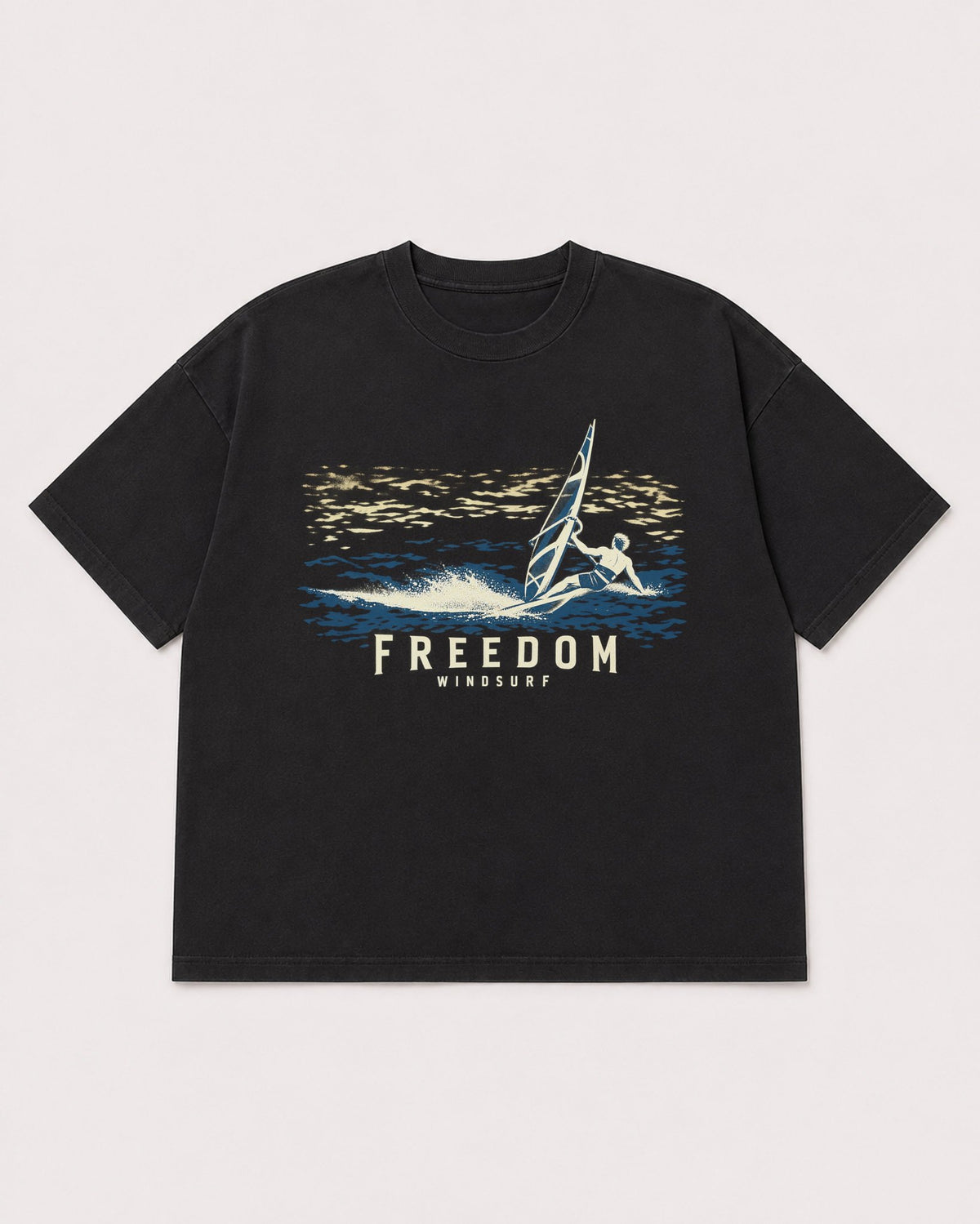 Mockup Boxy Heavyweight Tee Black product