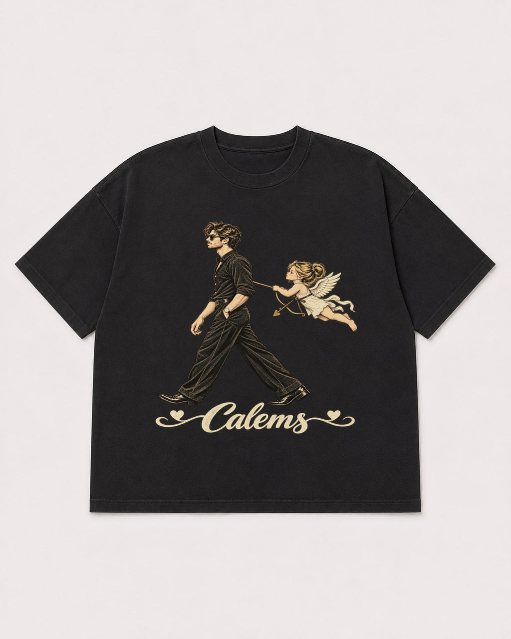 Mockup Boxy Heavyweight Tee Black product