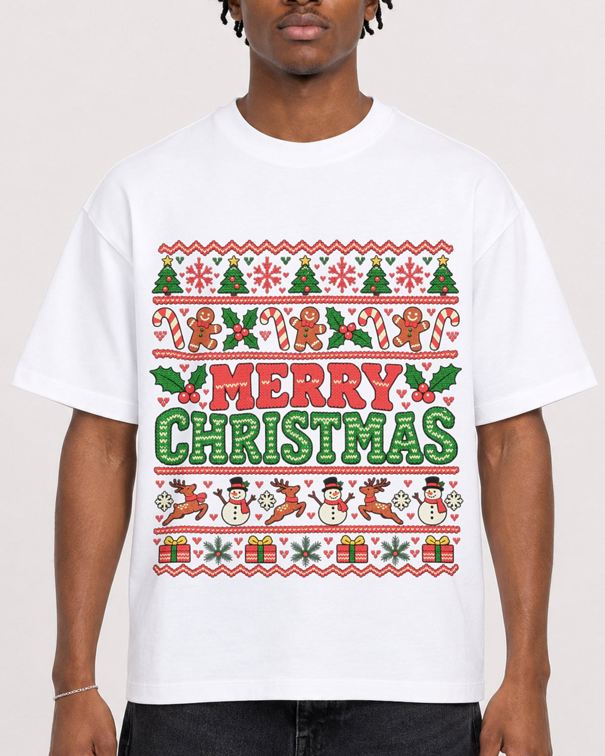 Mockup Boxy Heavyweight Tee White male close-up 05