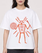 Mockup Boxy Heavyweight Tee White female close-up 03