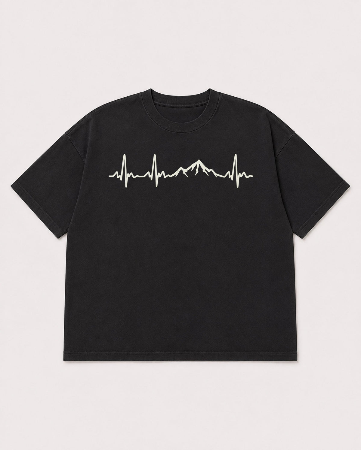 Mockup Boxy Heavyweight Tee Black product