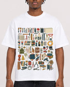 Mockup Boxy Heavyweight Tee White male close-up 05