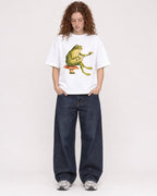 Mockup Boxy Heavyweight Tee White female full-body 09