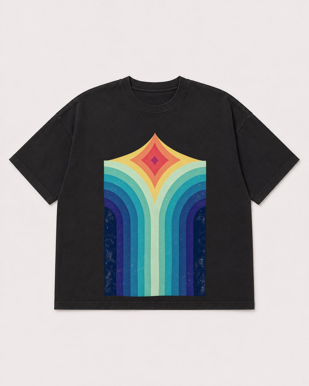 Mockup Boxy Heavyweight Tee Black product