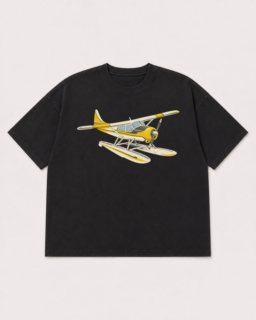 Mockup Boxy Heavyweight Tee Black product