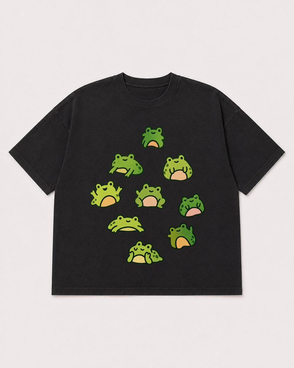 Mockup Boxy Heavyweight Tee Black product