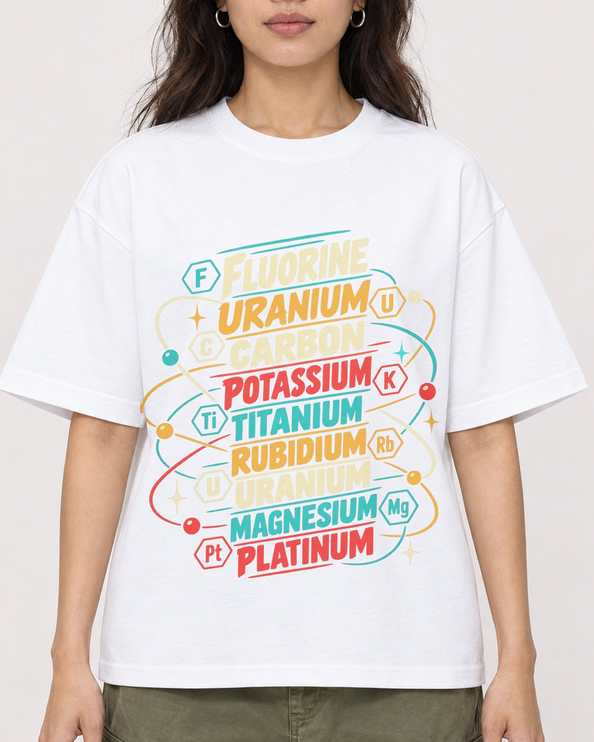 Mockup Boxy Heavyweight Tee White female close-up 02