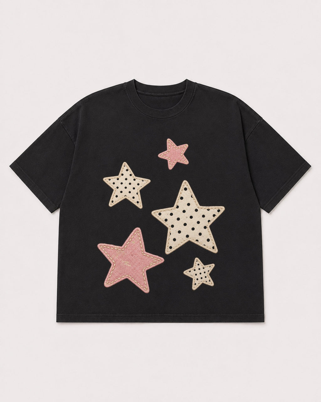 Mockup Boxy Heavyweight Tee Black product