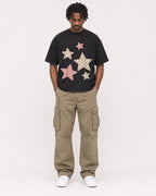 Mockup Boxy Heavyweight Tee Black male full-body 04