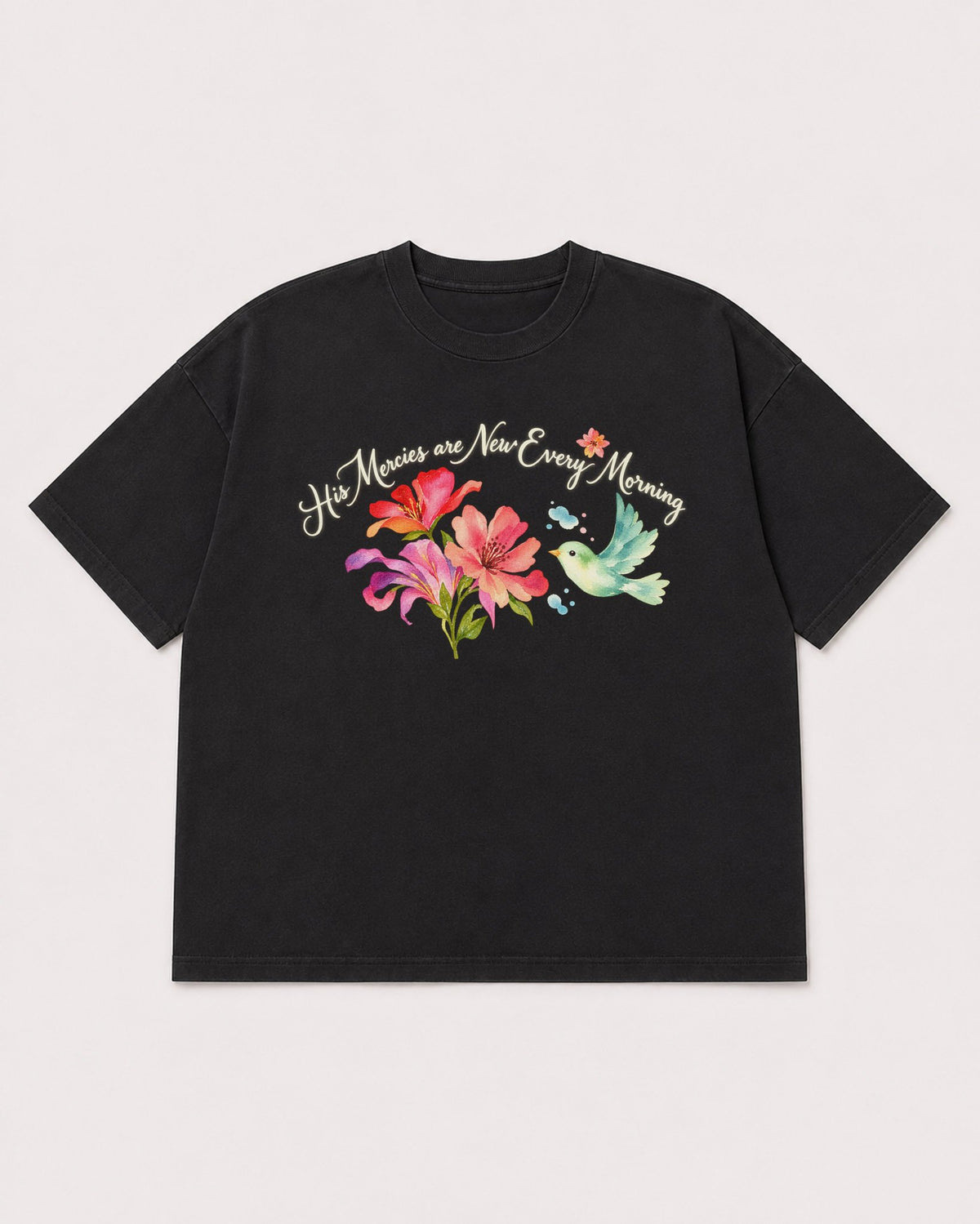 Mockup Boxy Heavyweight Tee Black product