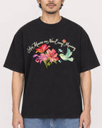 Mockup Boxy Heavyweight Tee Black male close-up 02