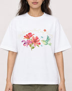 Mockup Boxy Heavyweight Tee White female close-up 02