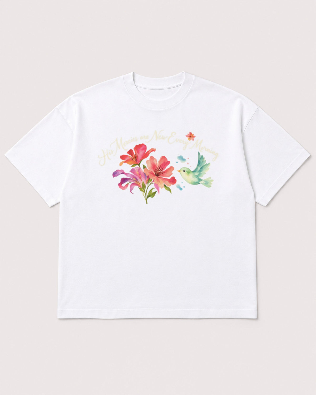Mockup Boxy Heavyweight Tee White product