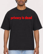 Mockup Boxy Heavyweight Tee Black male close-up 05