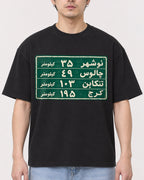Mockup Boxy Heavyweight Tee Black male close-up 13