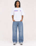 Mockup Boxy Heavyweight Tee White female full-body 15